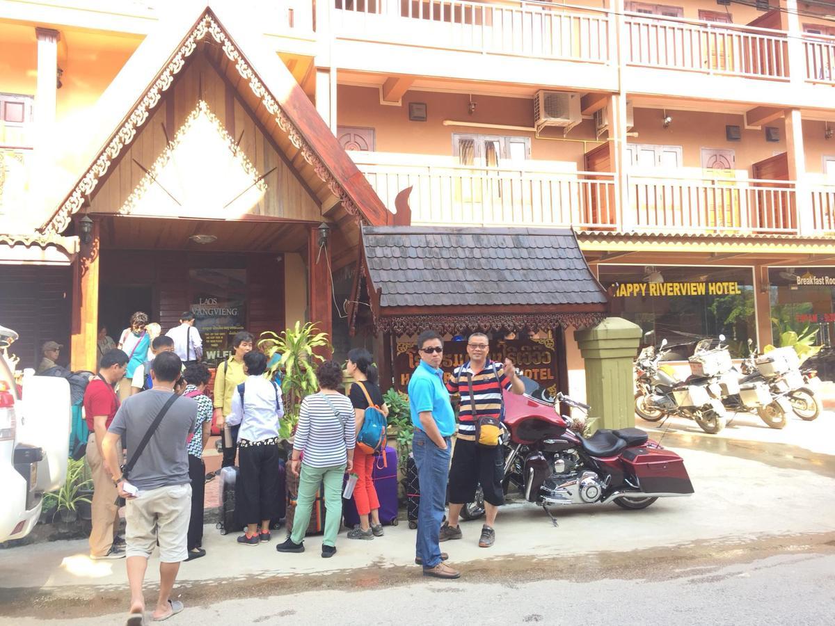 Happy River View Hotel Vang Vieng Esterno foto
